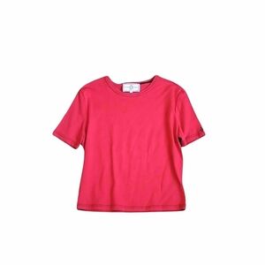 St. John Sport Women's Casual Red Short Sleeve Tee Size M